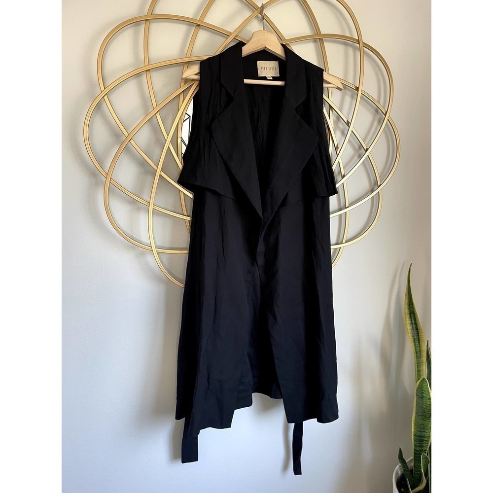 Moon River Long Cardigan Black size Small
